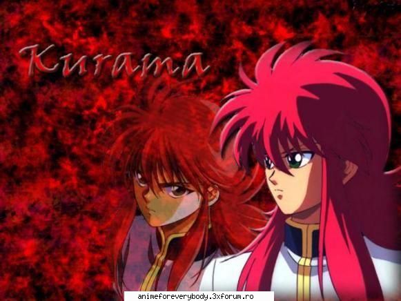 kurama - la multe fete le plac de el..intradevar este - Yu Yu Hakusho