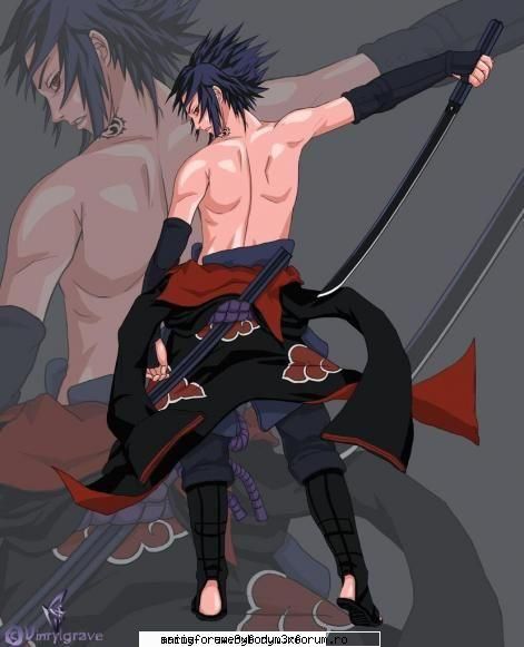 sasuke uchiha - ups,nu stiam ca am si poza asta.interesant,la - Naruto